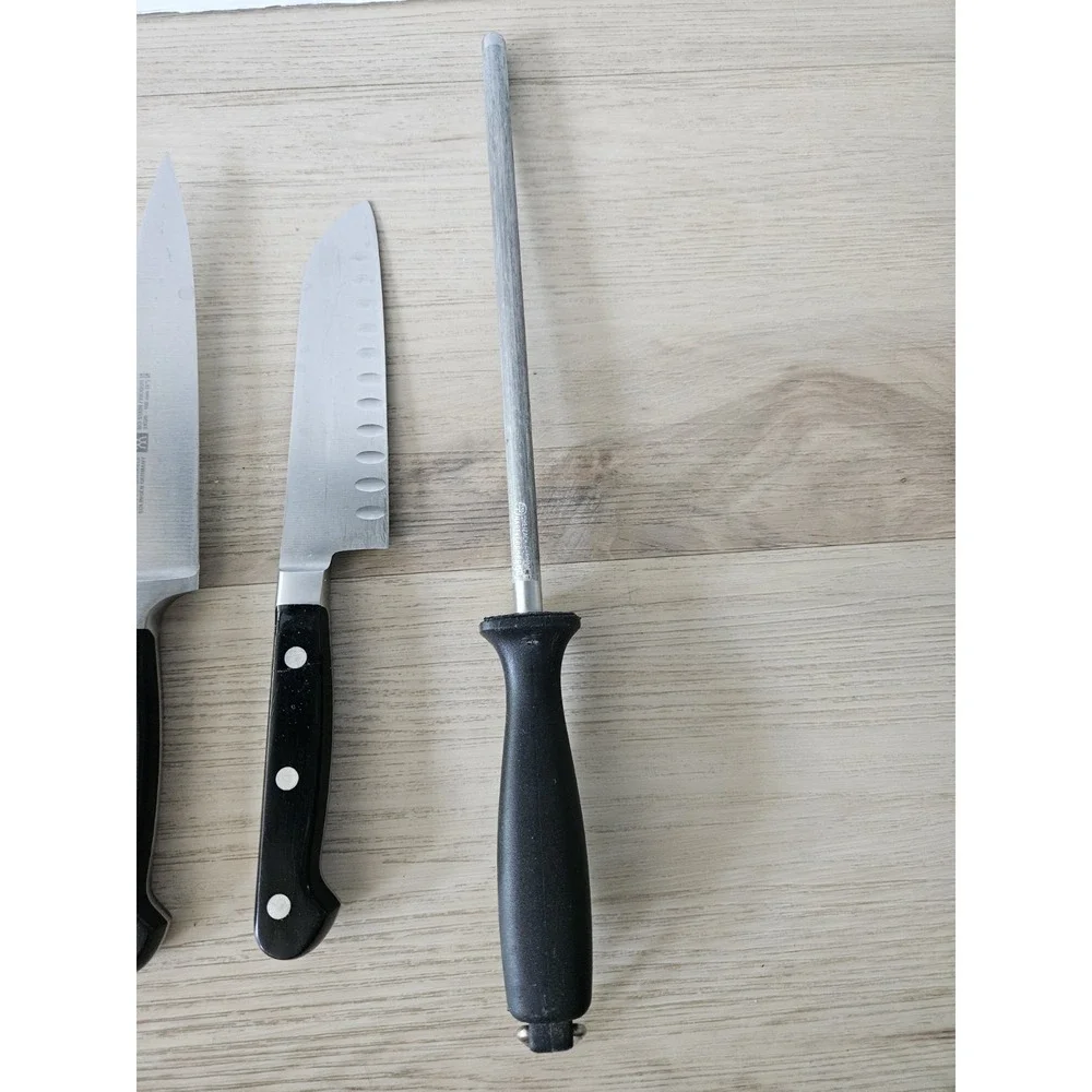 Henckels International Knife Block Set Stainless Steel Kitchen Cutlery + Extras